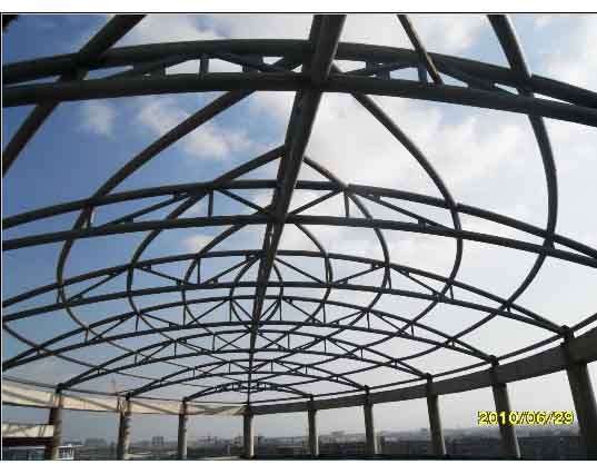 汉川中煤朔州宾馆管桁架工程